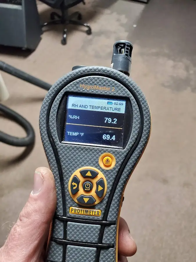 Moisture meter humidity assessment for Fire & Smoke Damage Restoration in Brighton